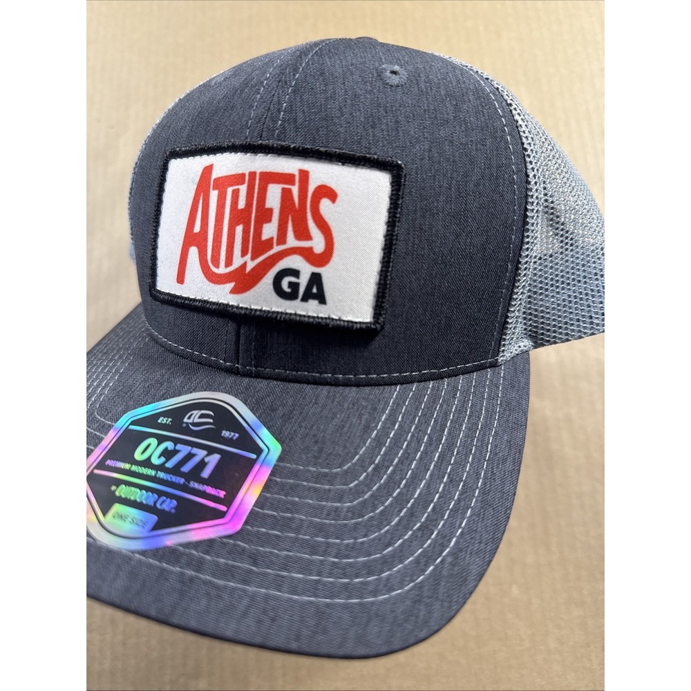 Athens GA - Hat Trucker Cap NWT Gray - University Of Georgia Bulldogs